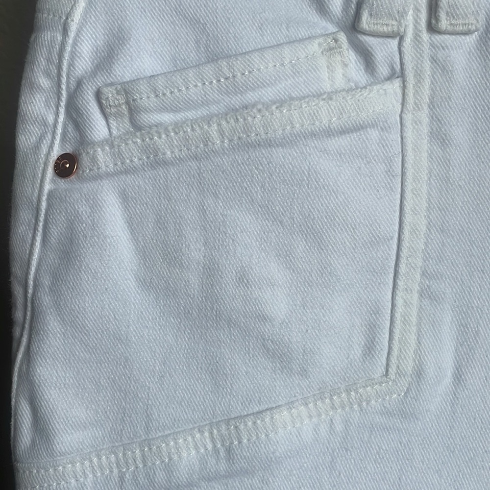 NWT Paige White Straight Leg Jeans - Picture 4 of 4